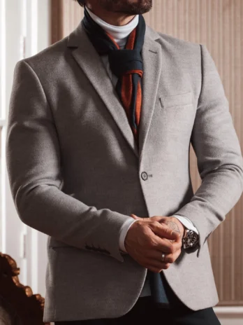 BLAZER LÃ Cinza