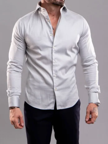 CAMISA VISTA ALFAIATE Cinza Claro