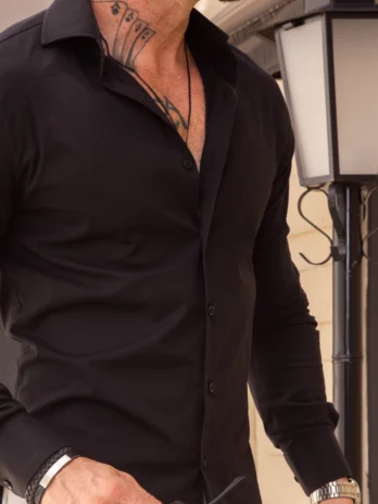 CAMISA MISTA 60/40 Preta