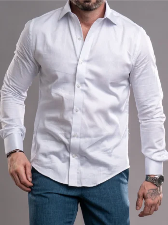 CAMISA PUNHO DUPLO ALFAIATE Branca