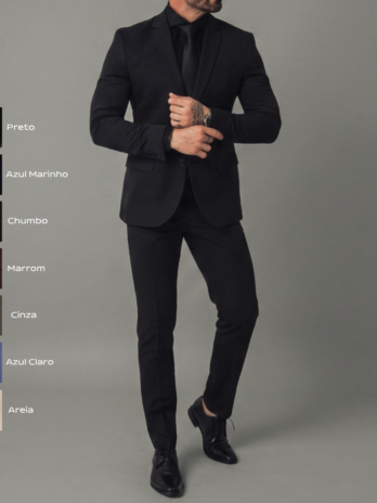 PRÉ VENDA COSTUME MF GOLA NOTCH 22017010 PRETO