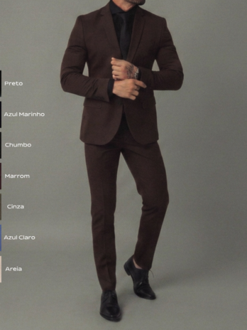 PRÉ VENDA COSTUME MF GOLA NOTCH 22017330 MARROM