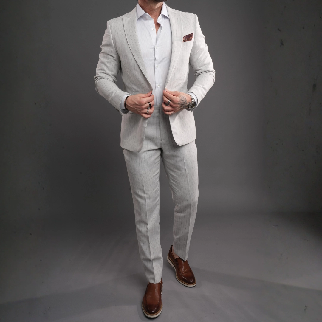 COSTUME PREMIUM RISCA COR CINZA CLARO Ref 329