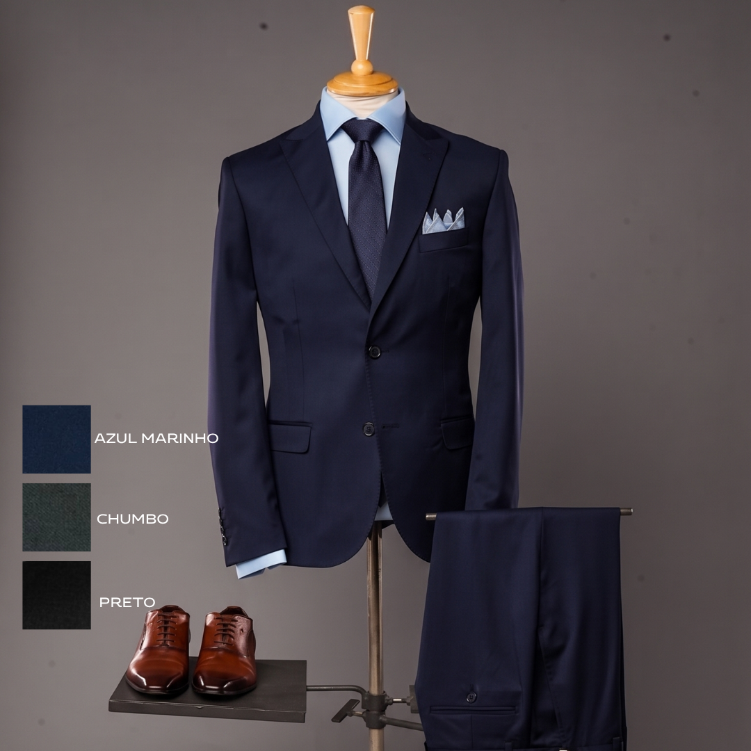 PRÉ VENDA costume TROPICAL GOLA NOTCH 22335020 AZUL MARINHO