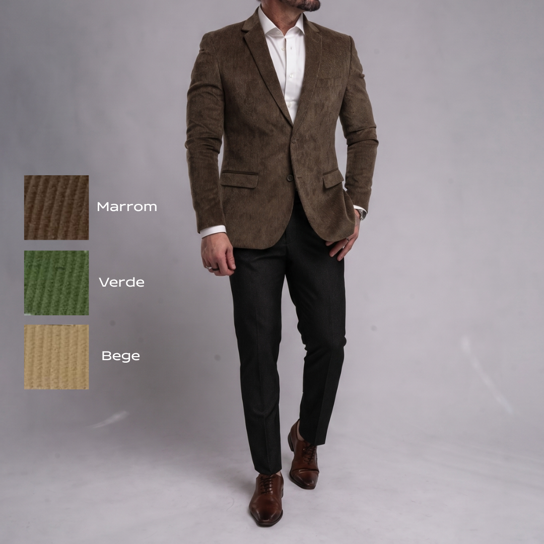 PRÉ VENDA BLAZER VELUDO Marrom