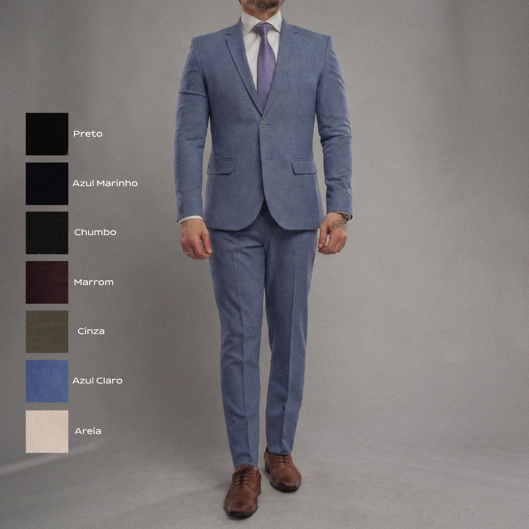 PRÉ VENDA COSTUME MF GOLA NOTCH 22017025 AZUL CLARO